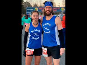 Photo submitted - Kim Jakushev will make her second straight appearance at the Boston Marathon, while Dave Evans will make his debut. The race was postponed until Sept. 14. 