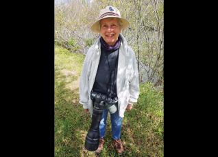 Photo/ Fred Alexander - Barbara McRae was often spotted in her birding gear along the Greenway in Franklin. 
