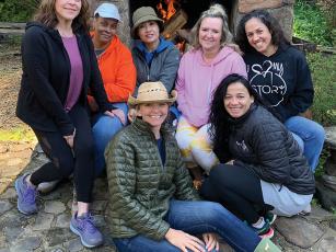 Photo submitted - Participants in the first monthly Vitality Retreat for Gold Star Widows are pictured with co-founder Jessica Merritt (sitting) at the Special Liberty Project’s Farm and Retreat Center in Franklin.