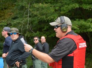 Photo submitted/SCC An instructor leads training on the firing range in Sylva.