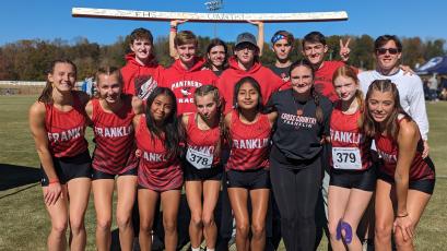 Photo courtesy of Melissa Ward Panther cross country is pictured at the 3A State Championship Meet in Kernersville Nov. 4. 